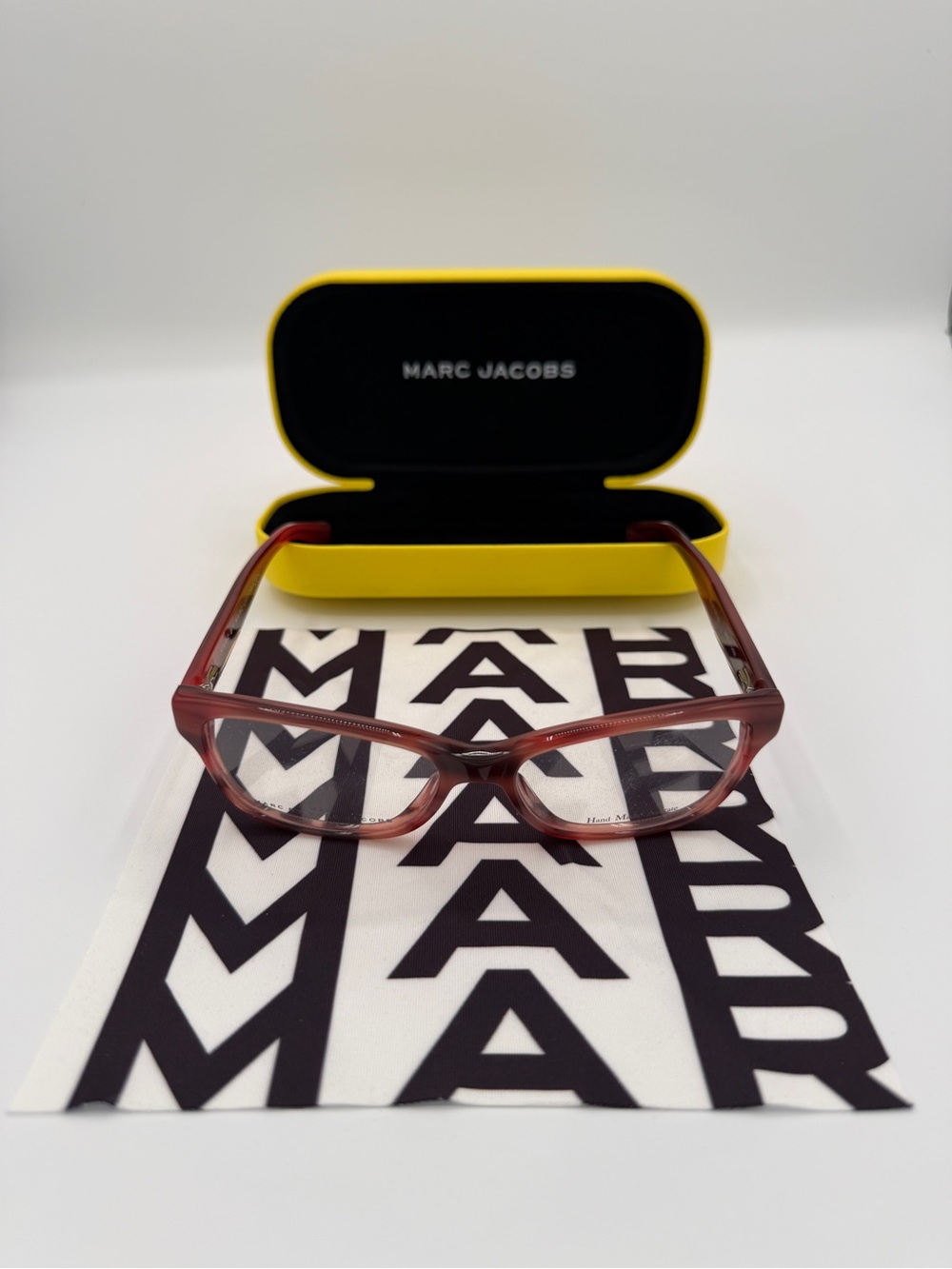 NEW Marc by Marc Jacobs MMJ 617 KVN Burgundy Red Eyeglass Frames 52-16-140 Case